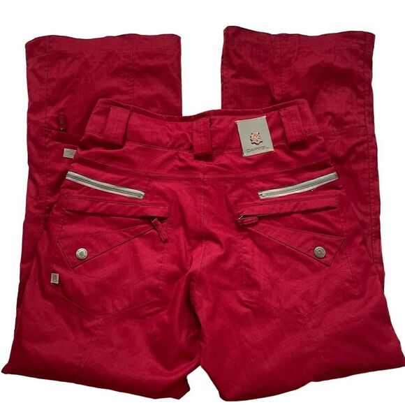 𝅺CAPPEL Calling Snowboard Ski Snowshot Winter Snowpants Red Pants - Picture 6 of 13